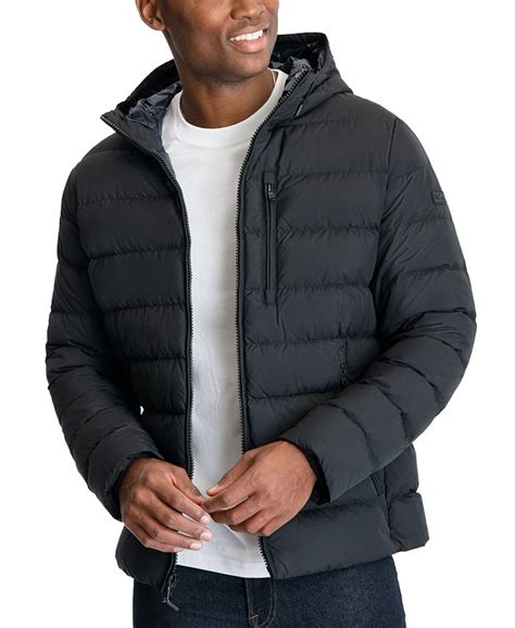 macy michael kors coat for men|Michael Kors Men's Hooded Puffer Jacket, Created For Macy's.